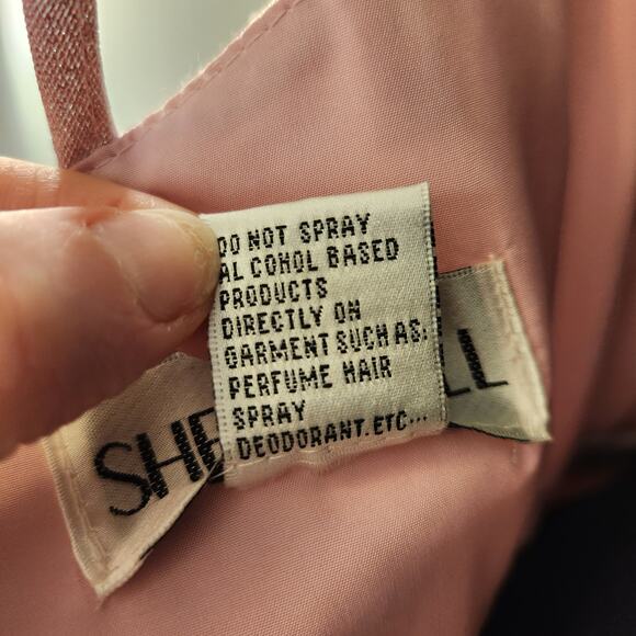 SHERRI HILL Pink Metallic Pleated Dress, Size 4 - Picture 12 of 14